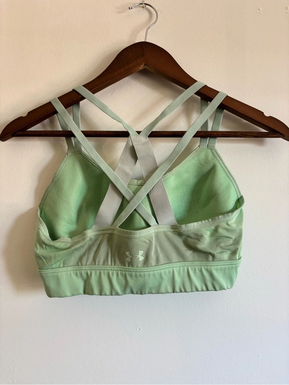 Under Armour Mint Green Crisscross Sports Bra